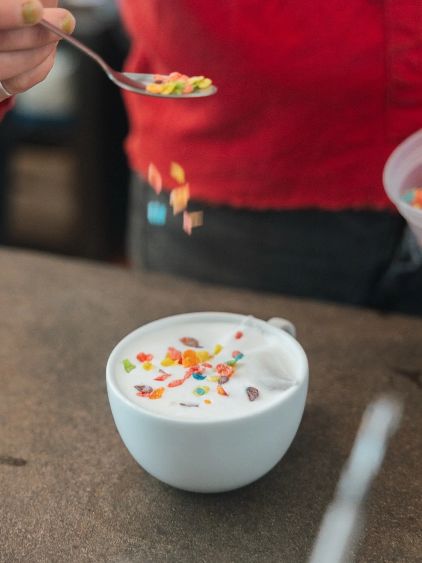 Cartoonival Drink Features at our Saranac Lake shop for SL Winter Carnival 2026! Option to add sparkle 🧚 just let us know if you want a dash of edible glitter. 

🦴Yabba-Dabba-Doo = our fruity pebbles inspired london fog
🍍Kelp Shake = SpongeBob&rsq