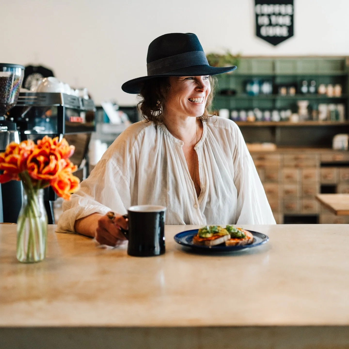 We&rsquo;ve been googling symptoms and it turns out all you need is some sunshine, coffee and community🌷☀️☕️