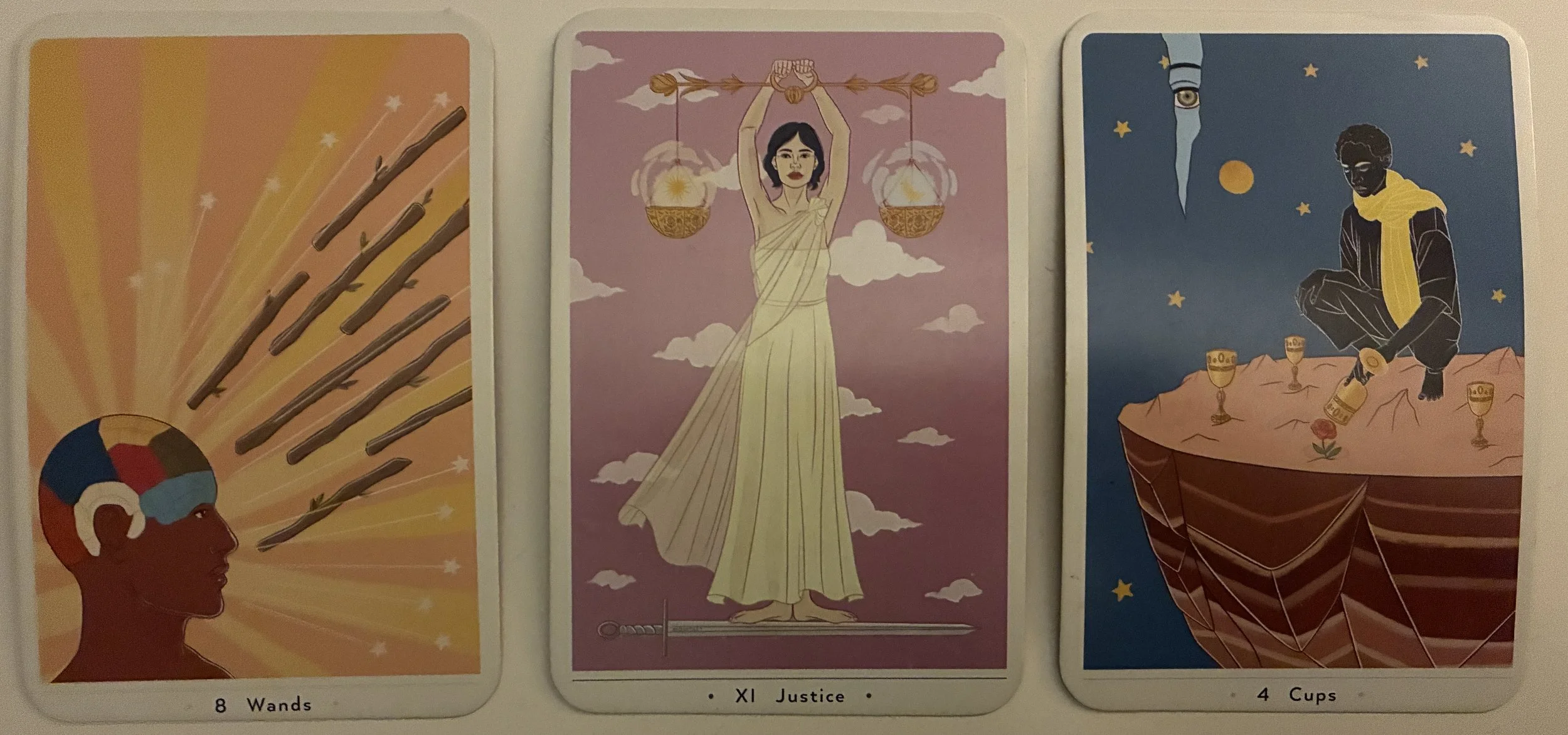 This week I used the True Heart Tarot deck