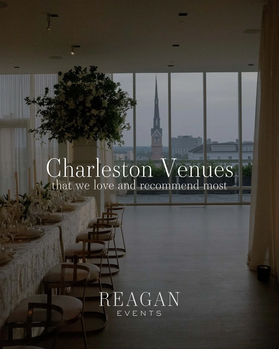 We&rsquo;ve seen and planned celebrations in every corner of Charleston, and over time we&rsquo;ve found the venues that are always a step above. Here are some of our tried and true favorites - venues we love and can&rsquo;t recommend enough!