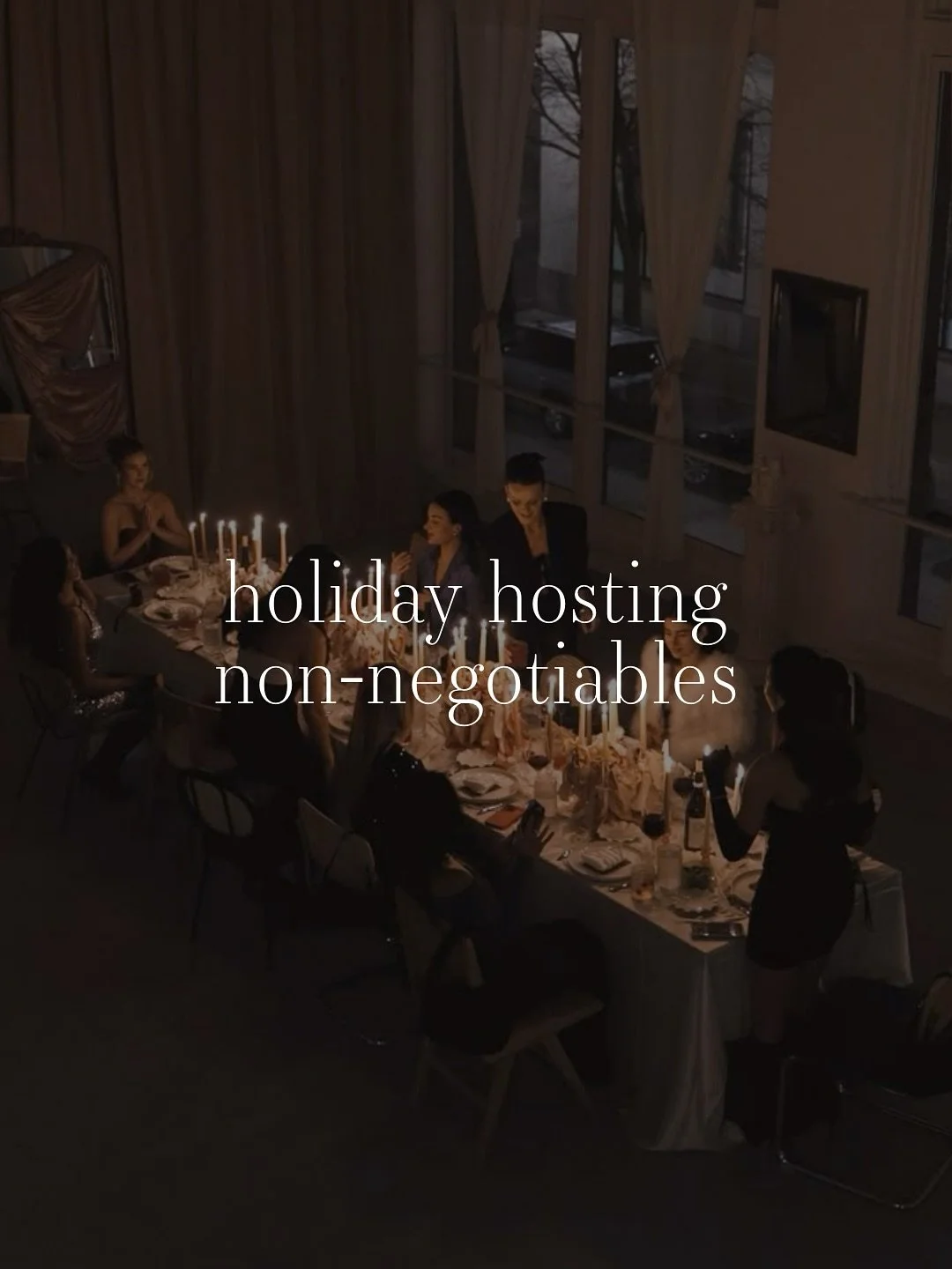Holiday hosting, but make it main character energy. Our non-negotiables for a night that feels as good as it looks. ✨
