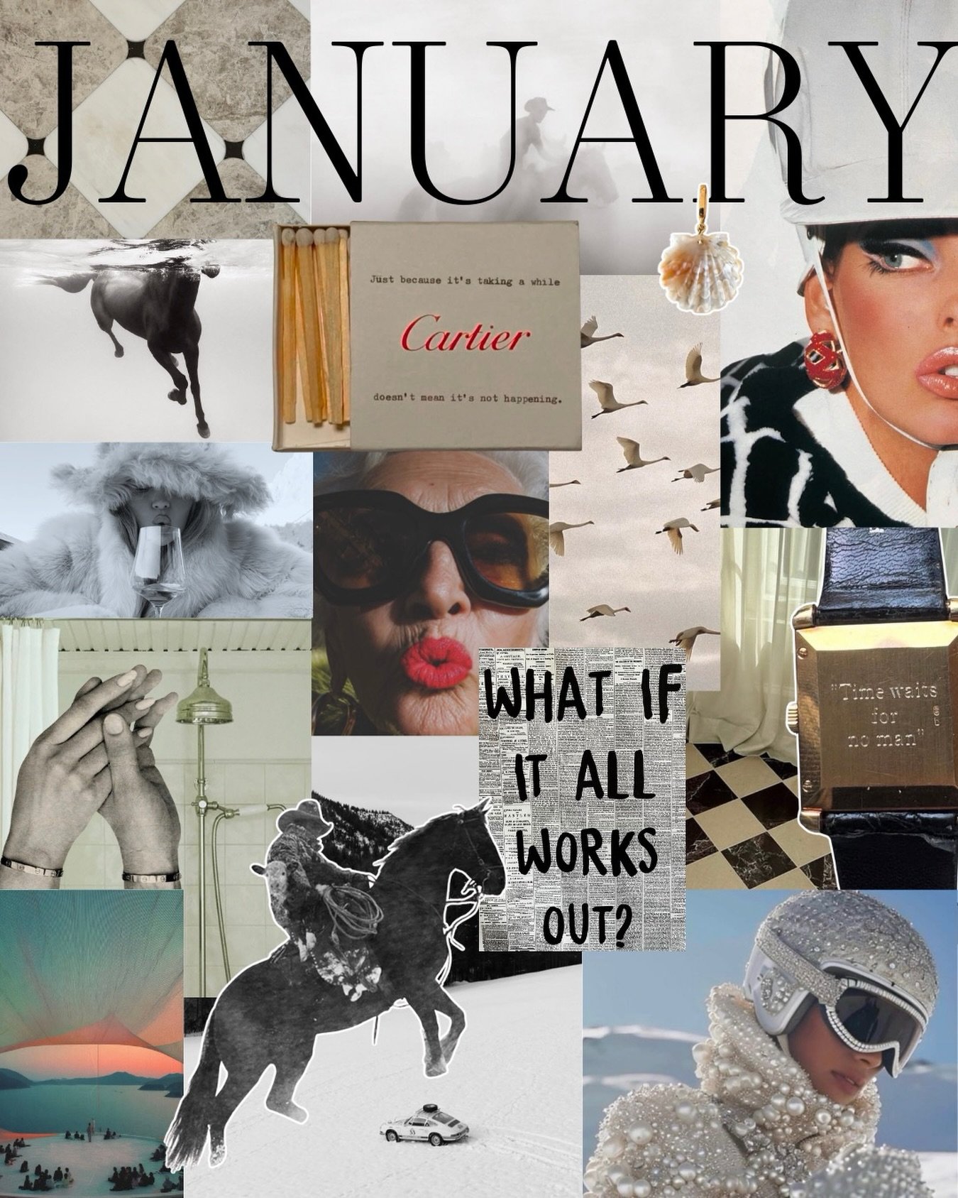 A clean slate, powder-fresh beginnings, and clear intentions - welcoming the Year of the Horse. 🐎