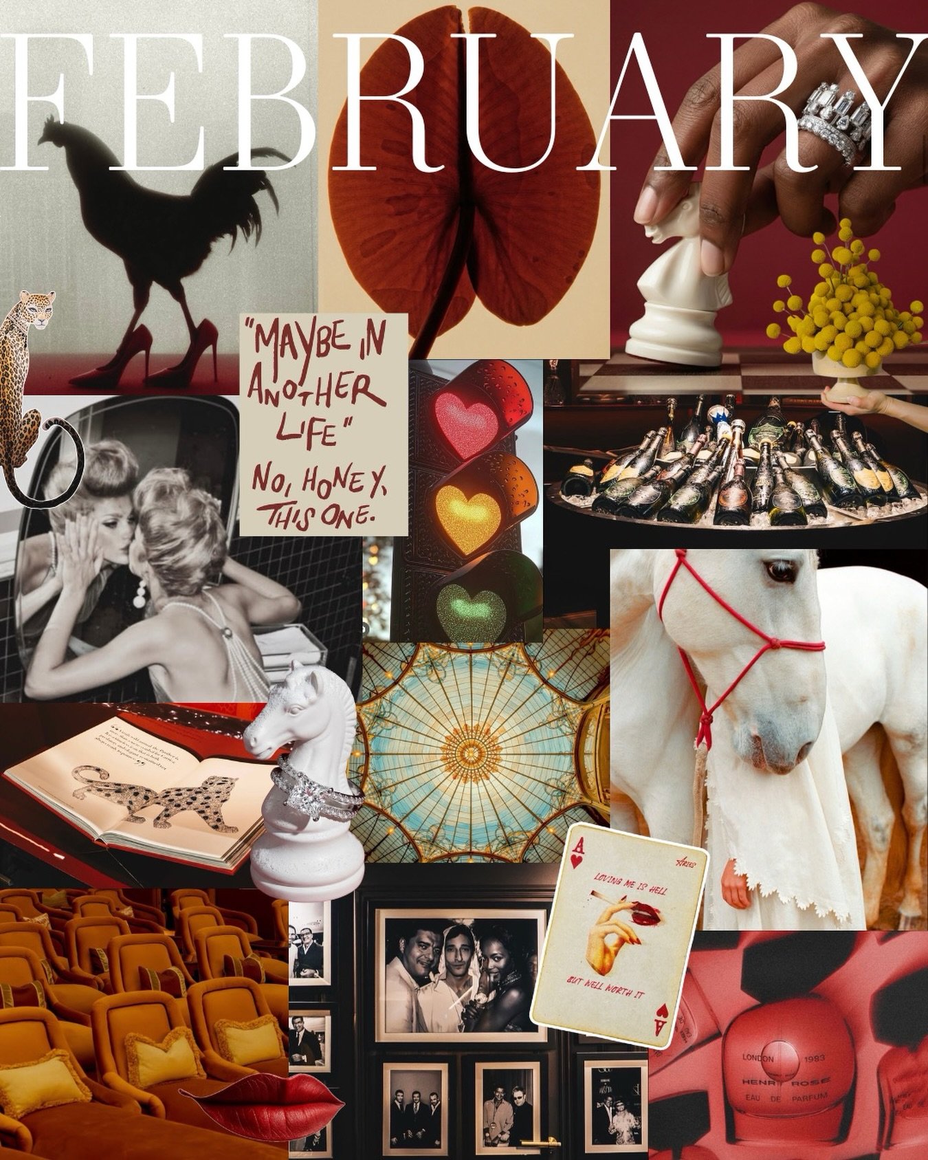 Romance, but not sweet. Lustuous, but refined. Elegence, with some fire. February is here to be lived in - don&rsquo;t wait to step inside. 🔥