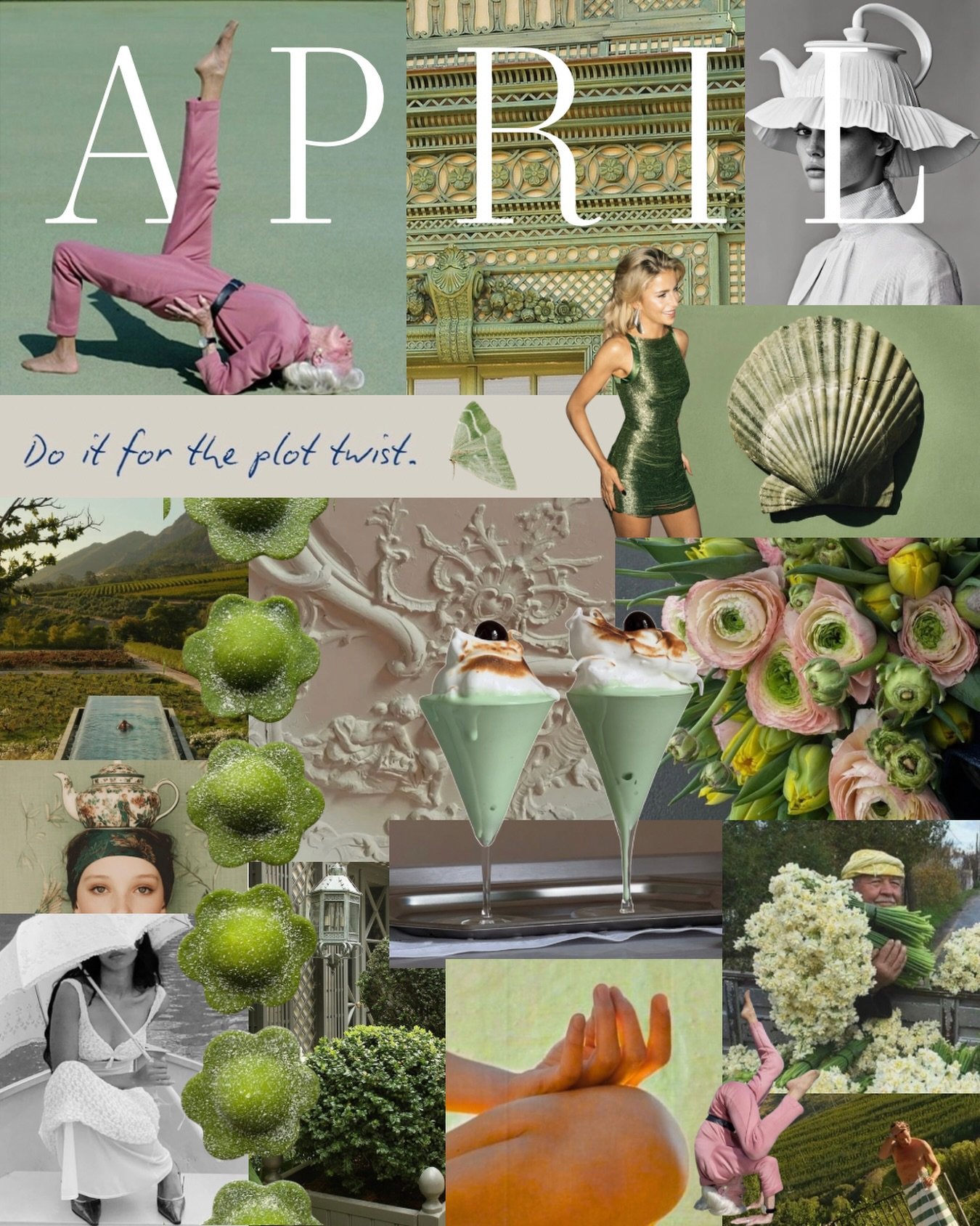 April is coming up roses - lean into the whimsy, watch your world bloom. 🌿