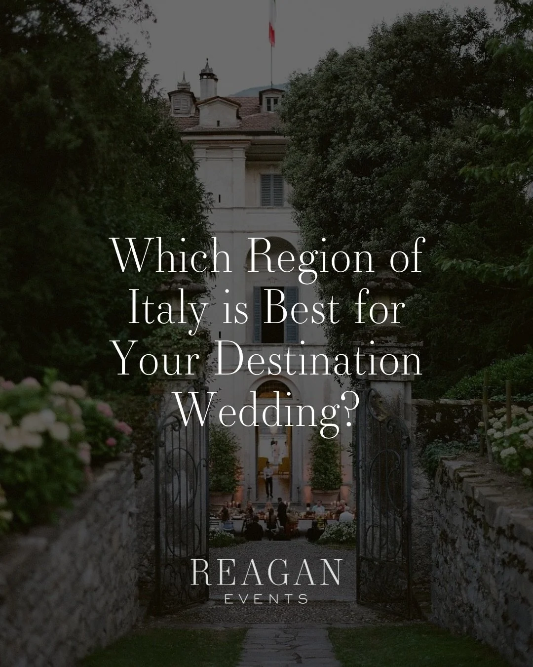 One country. Six completely different wedding experiences. 🇮🇹

From the refined elegance of Lake Como to slow Tuscan dinners, the energy of the Amalfi Coast, the history of Rome and Florence, or the rich culture of Sicily - each region and city cre