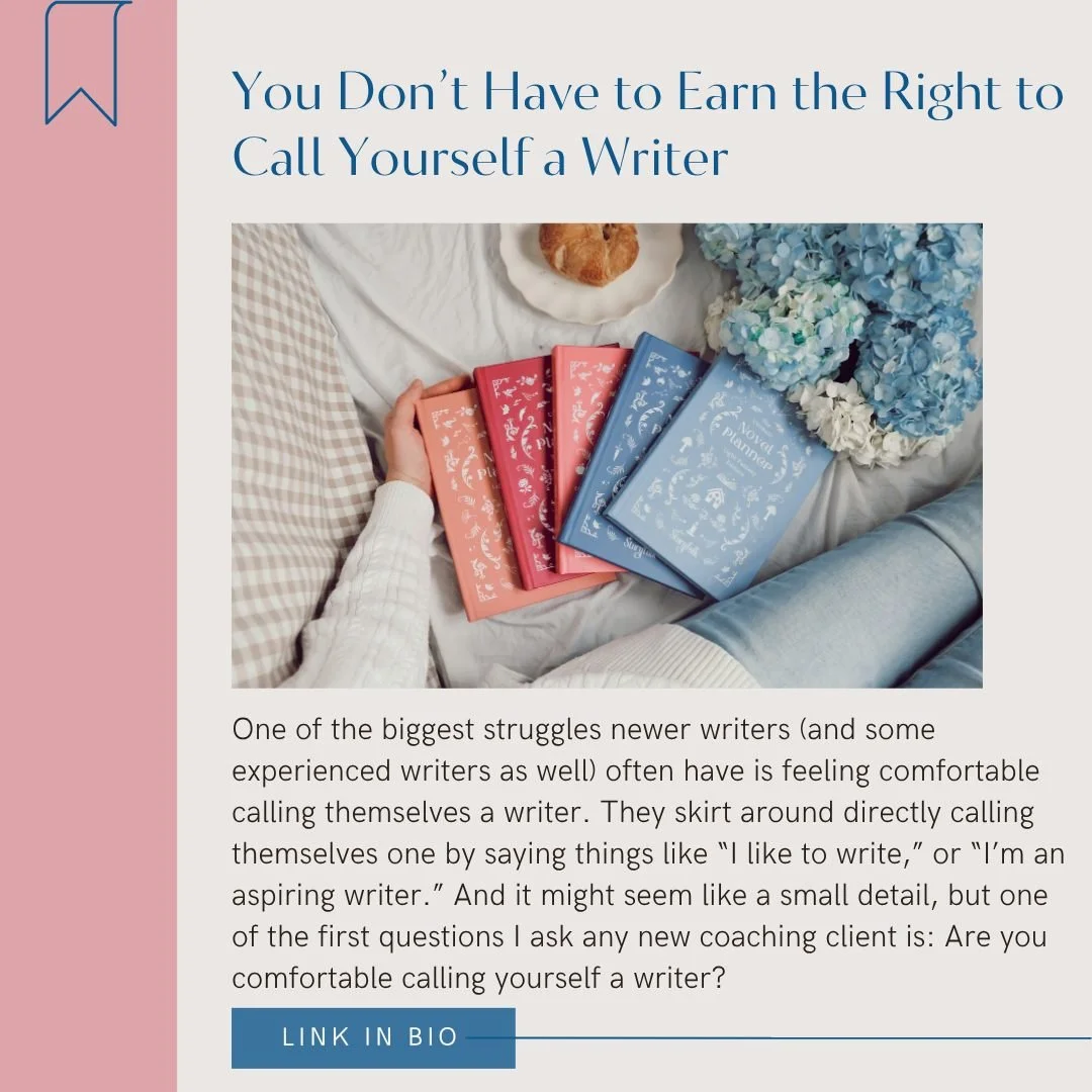 You don&rsquo;t need a book deal, a certain word count, or someone else&rsquo;s permission to call yourself a writer. If you write&mdash;you are one. ✨

My latest blog post is all about letting go of the pressure to &ldquo;prove&rdquo; your writer st