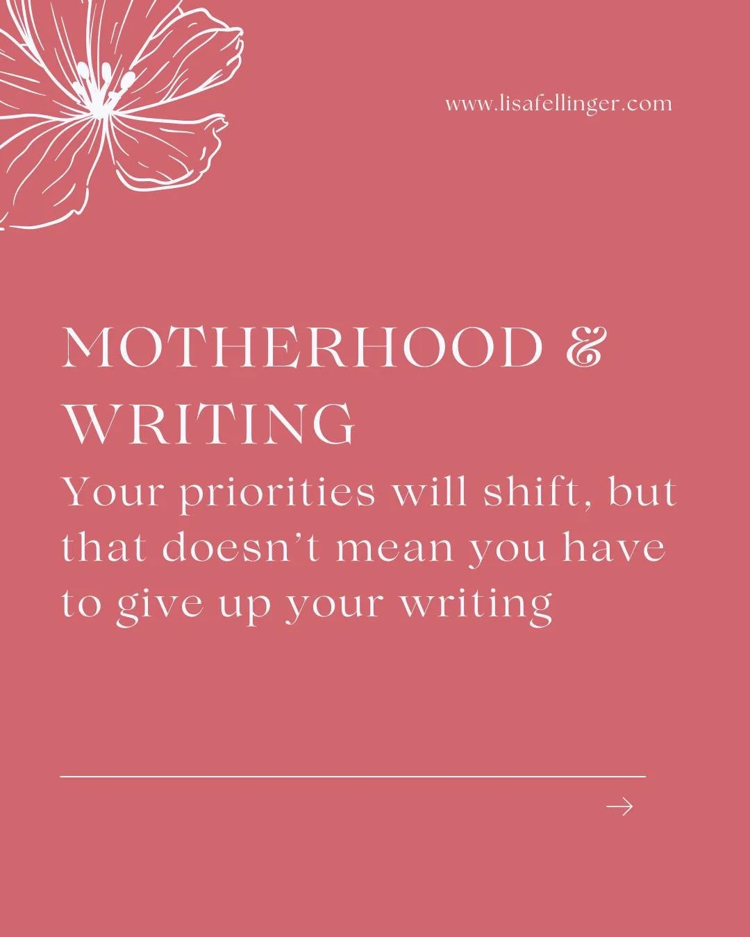 Becoming a mom will force your writing life to change, and then change again with each new phase of life. 

But that doesn't mean you give up your writing altogether. You just need to be open to shifting routines rather than clinging to the idea of u