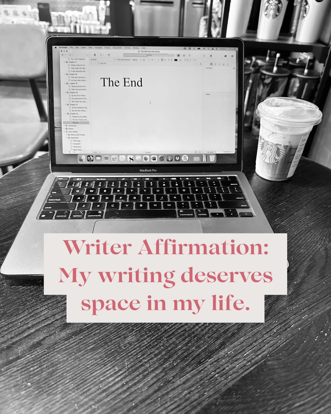 I firmly believe in the power of a good affirmation, and this one can be especially powerful if you&rsquo;re struggling to make writing a priority in your life.

To take yourself seriously as a writer, you have to stop treating your writing like an a