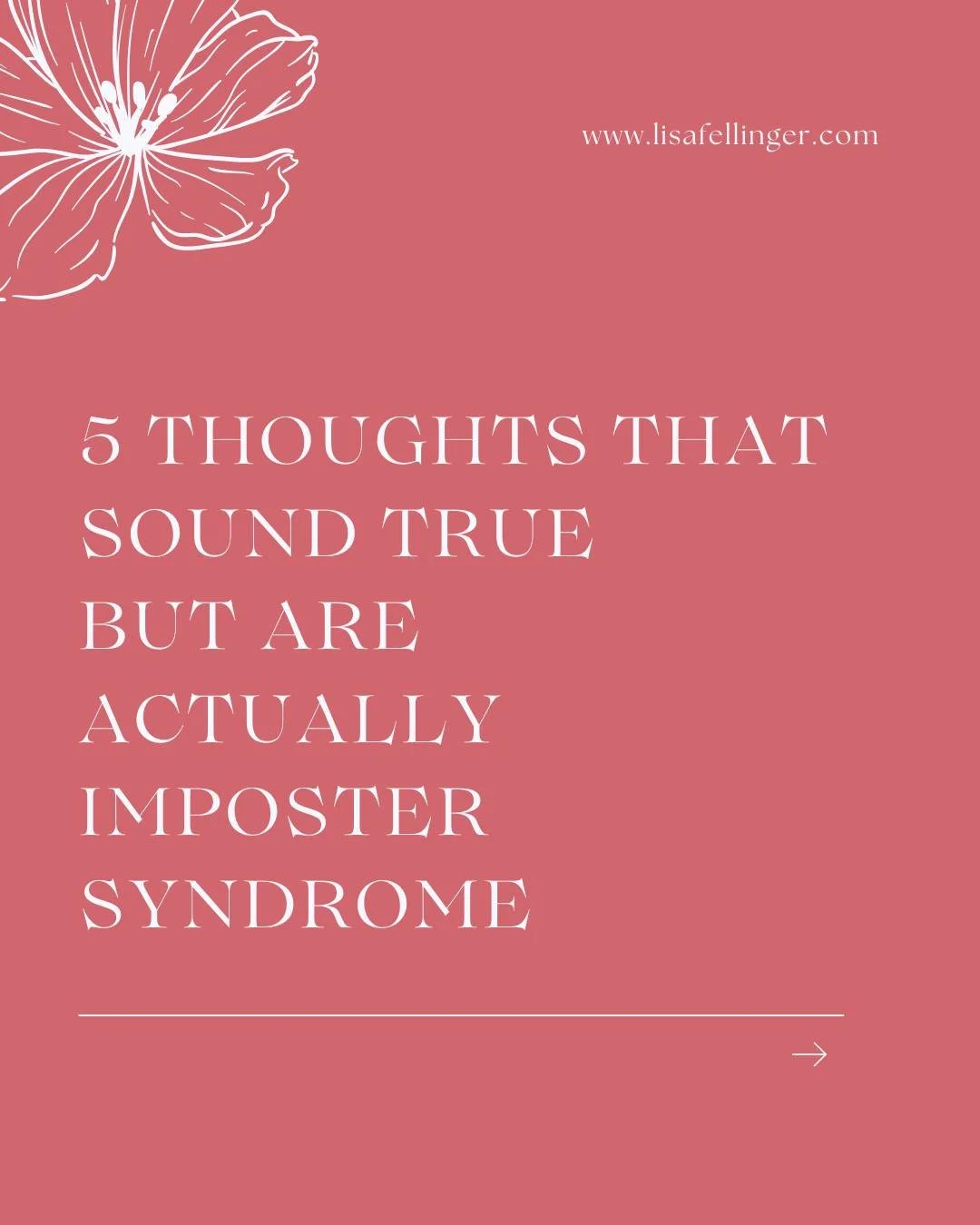 One of the most dangerous things about imposter syndrome is how convincing it sounds.

It shows up subtly in thoughts like &ldquo;Real writers write every day, so if I can&rsquo;t, I&rsquo;m not a real writer.&rdquo;

And because these thoughts feel 