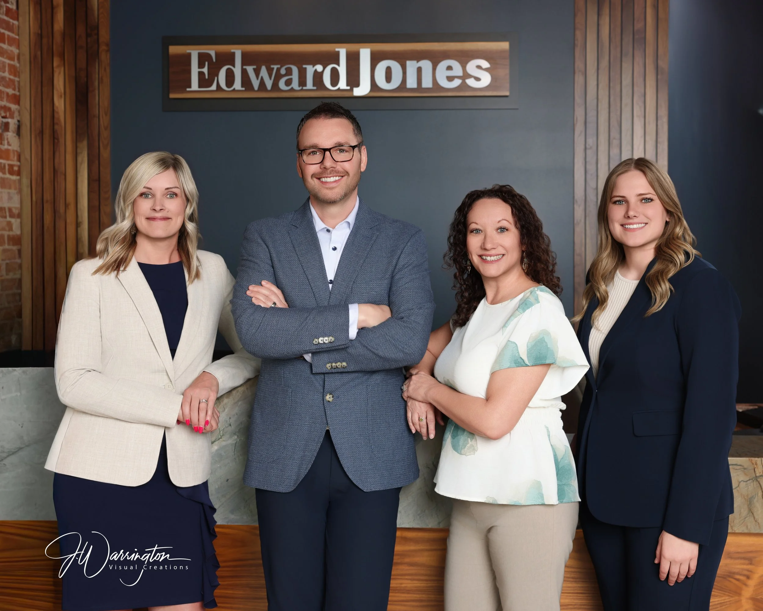 Edward Jones corporate team headshot session in Bluffton, OH captured by northwest ohio photographer