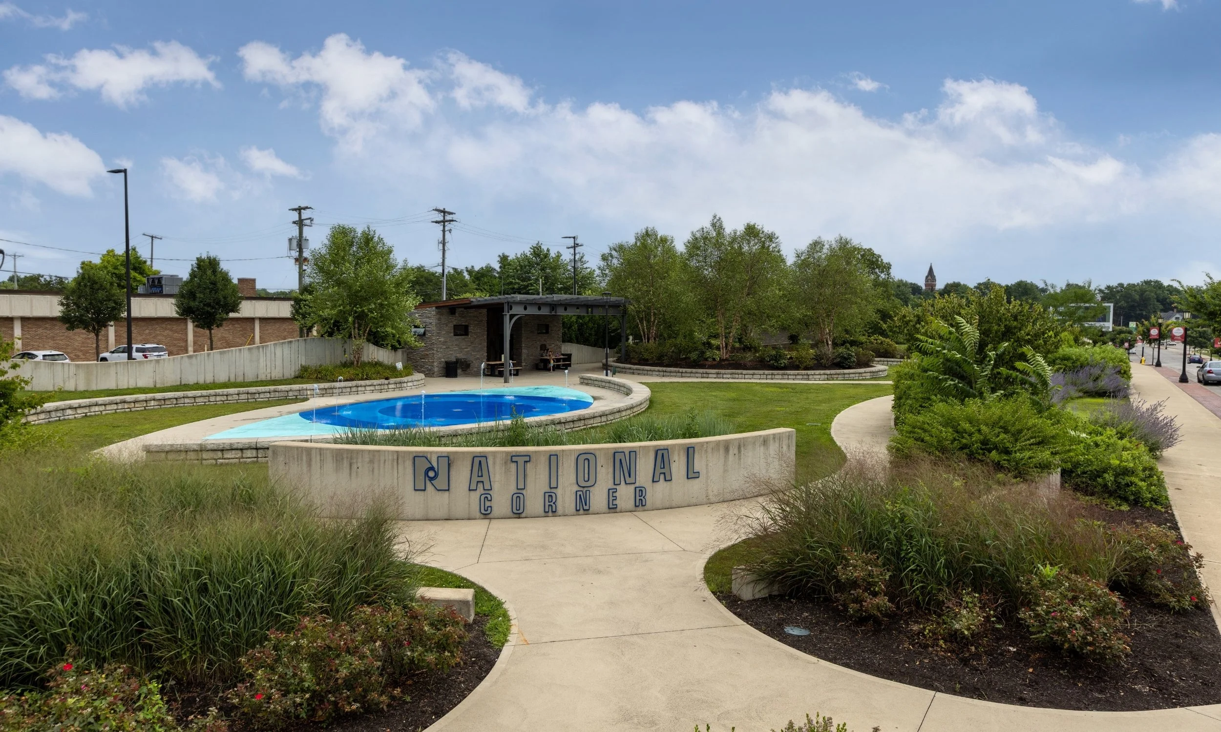Commercial landmark and community park photography in downtown Tiffin, Ohio captured by northwest ohio photographer