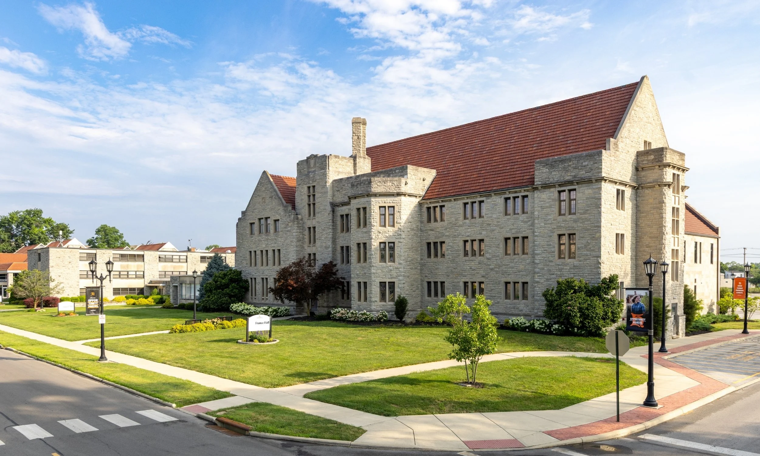 Heidelberg University campus architectural photography in Tiffin, OH captured by northwest ohio photographer