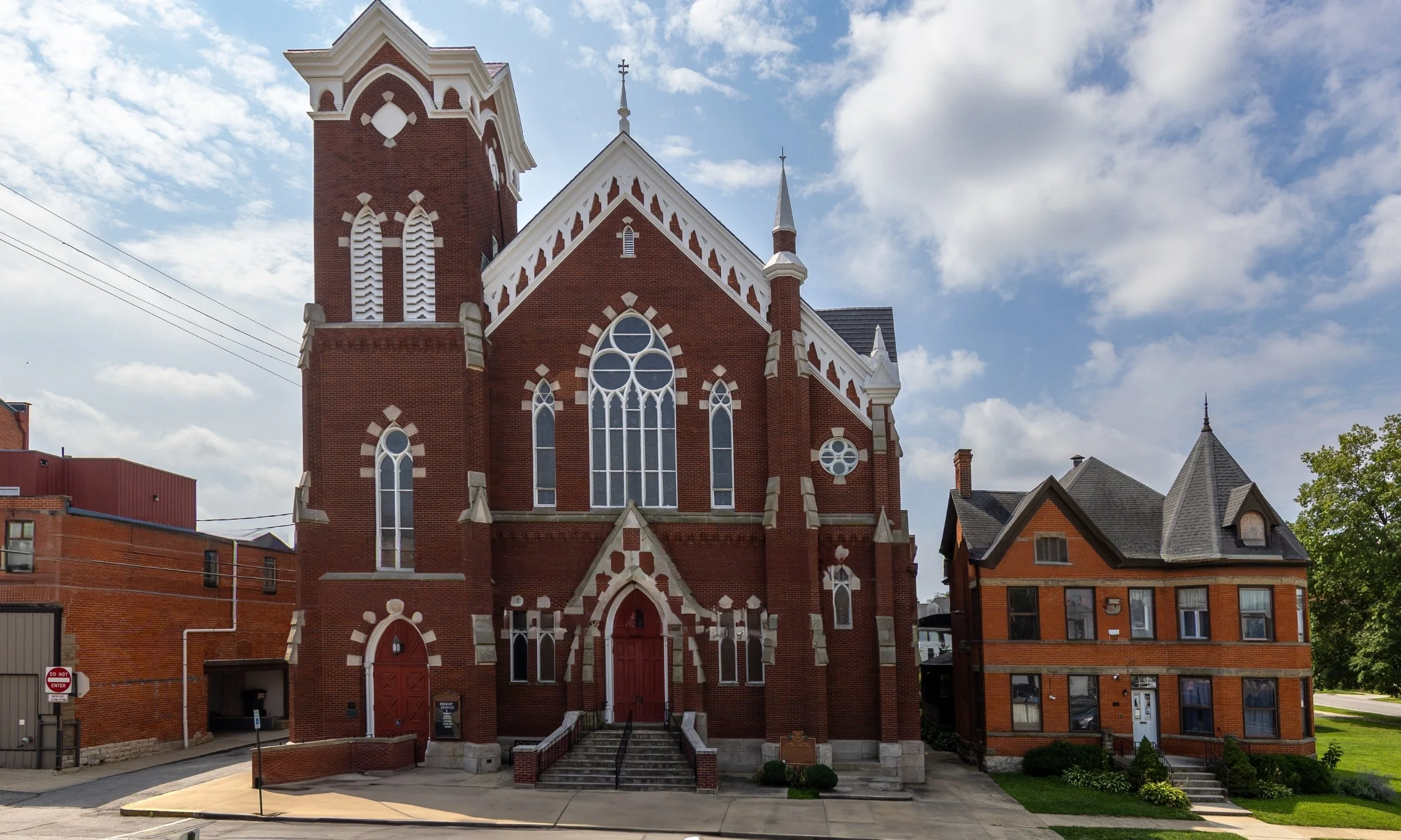 Historic St Pauls Church architectural photography in Tiffin, OH captured by northwest ohio photographer