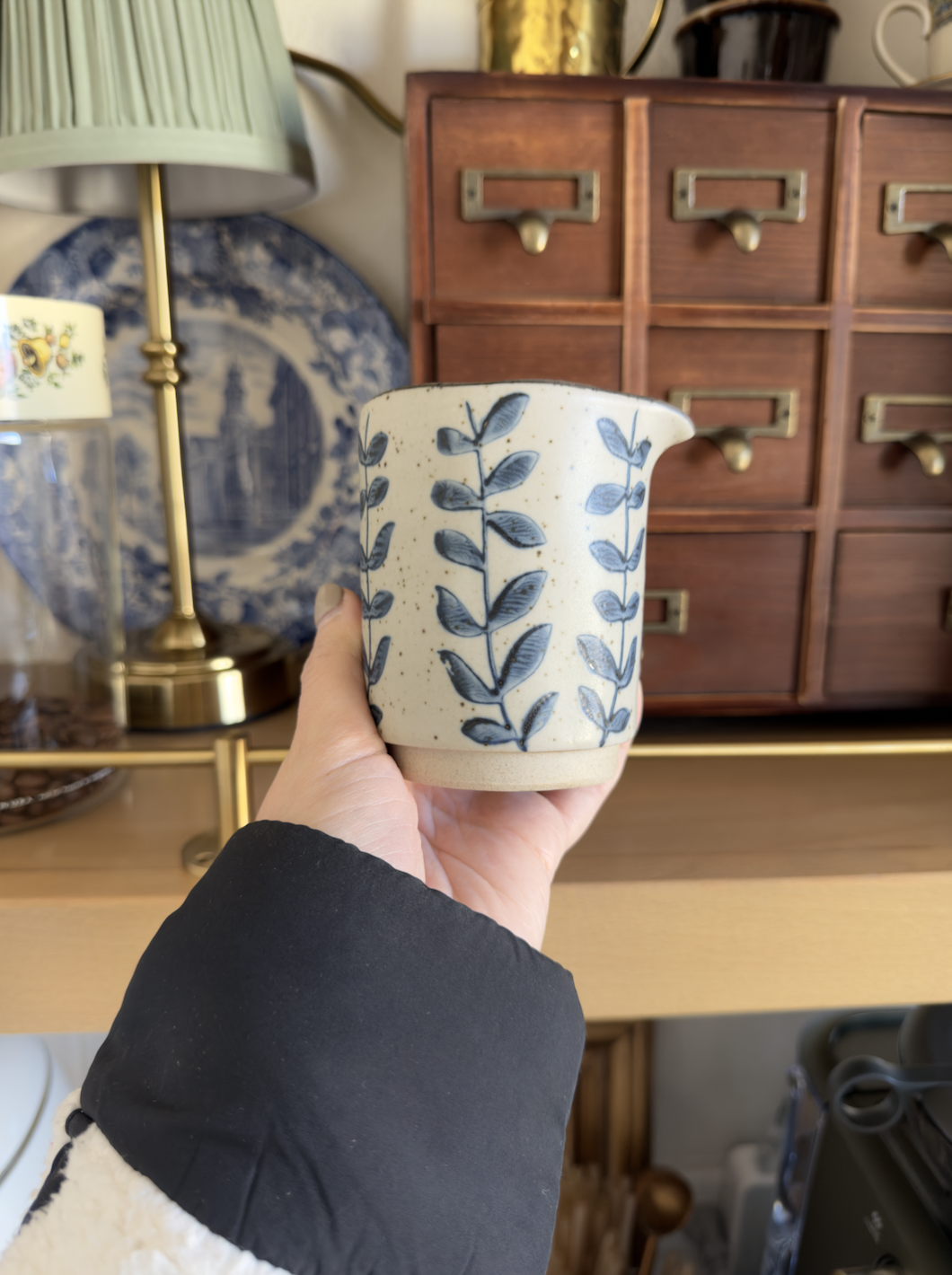 Tendril Stoneware Creamer