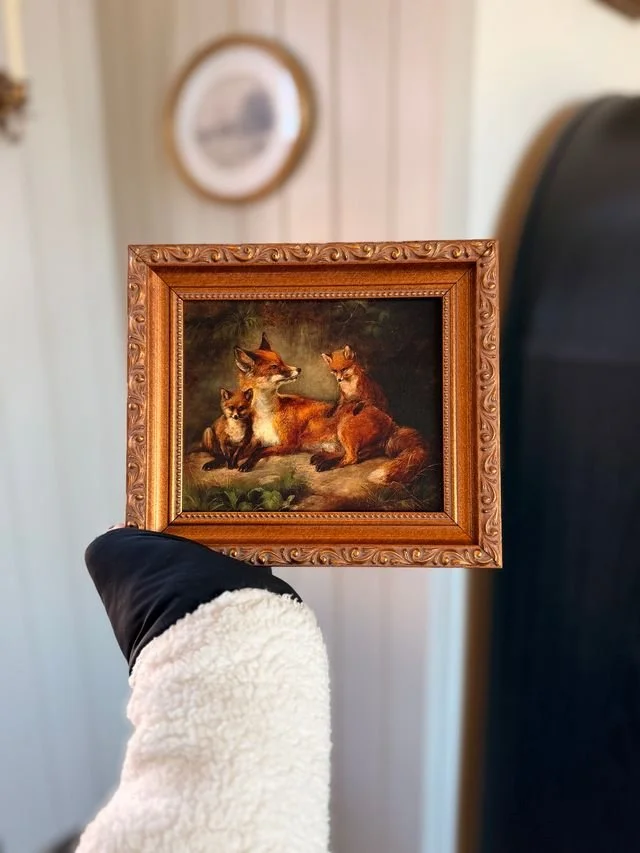 Ludwig Sellmayr Fox Family Painting Reproduction