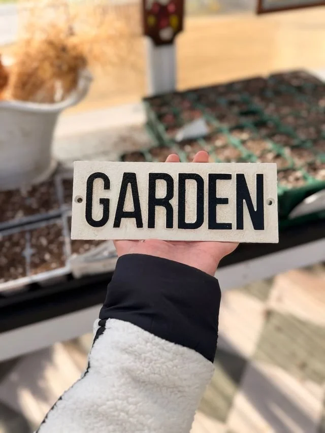 Timeless Cast Iron Garden Sign
