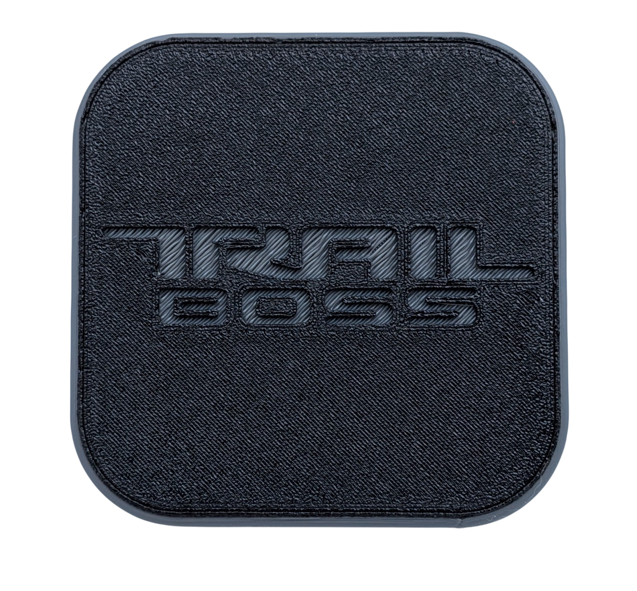 Trail Boss Hitch Cover Custom Made for Your Truck or SUV 2in Receiver - DARK GRAY