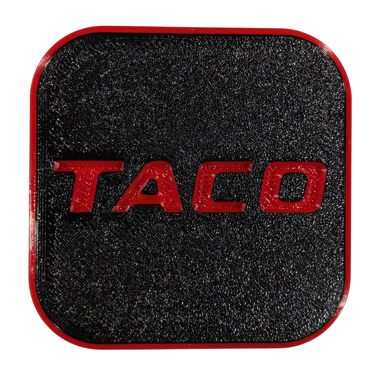 TACO Hitch Cover Custom Made for Your Truck or SUV 2in Receiver - RED