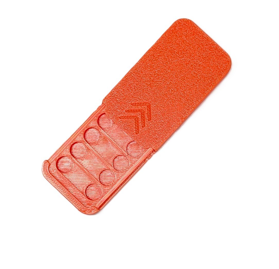 Size 312 Hearing Aid Pocket Size Battery Case - Orange (8)