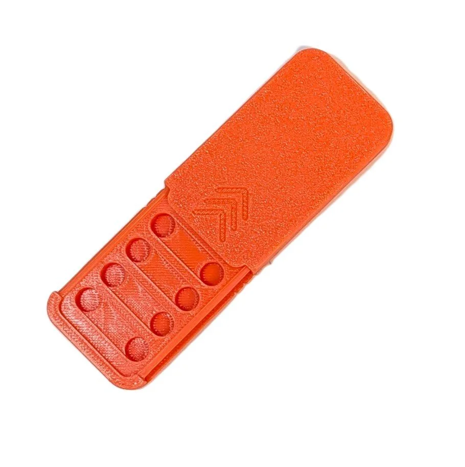 Size 10 Hearing Aid Pocket Size Battery Case - Orange (8)