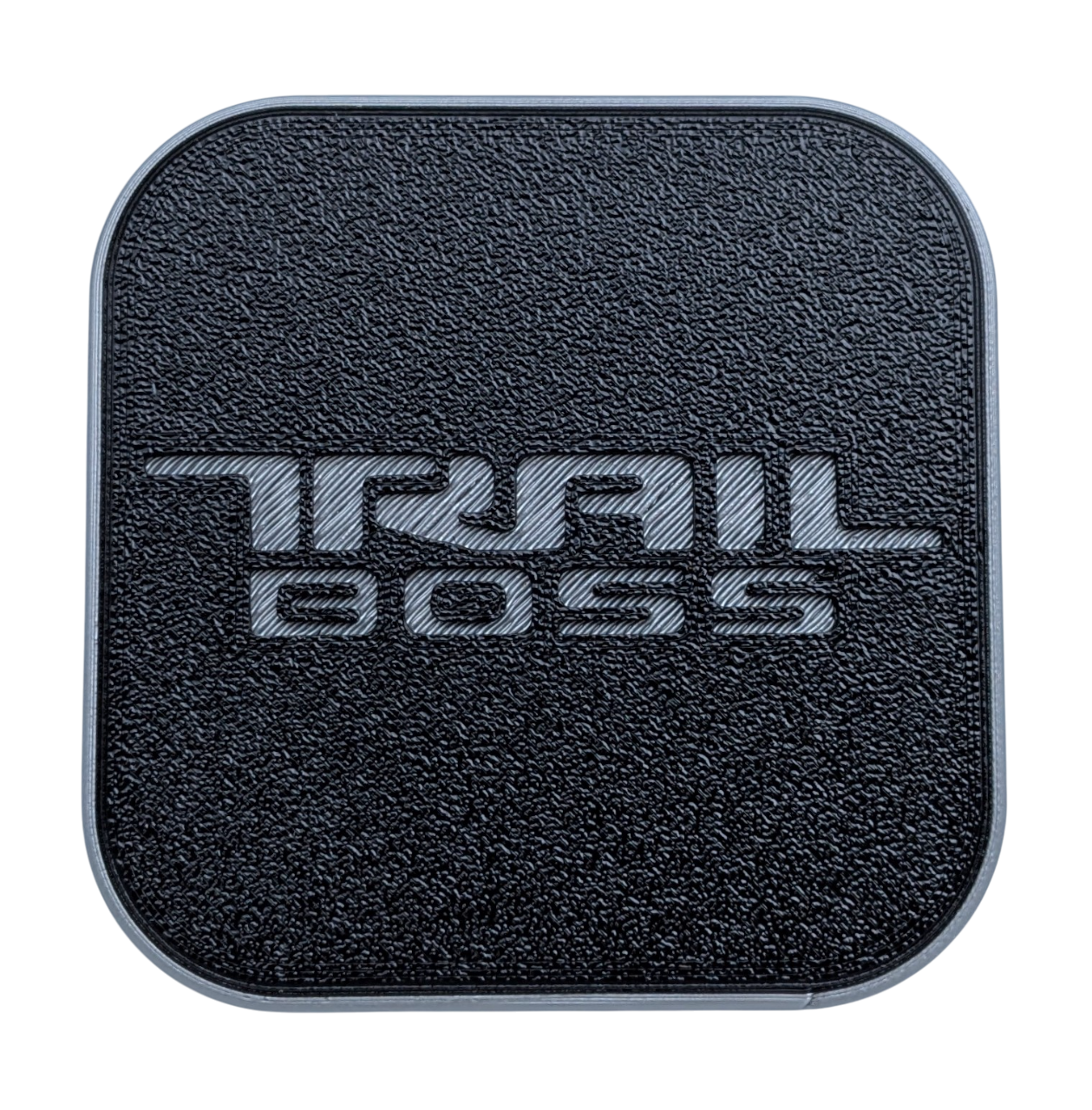 Trail Boss Hitch Cover Custom Made for Your Truck or SUV 2in Receiver - SILVER