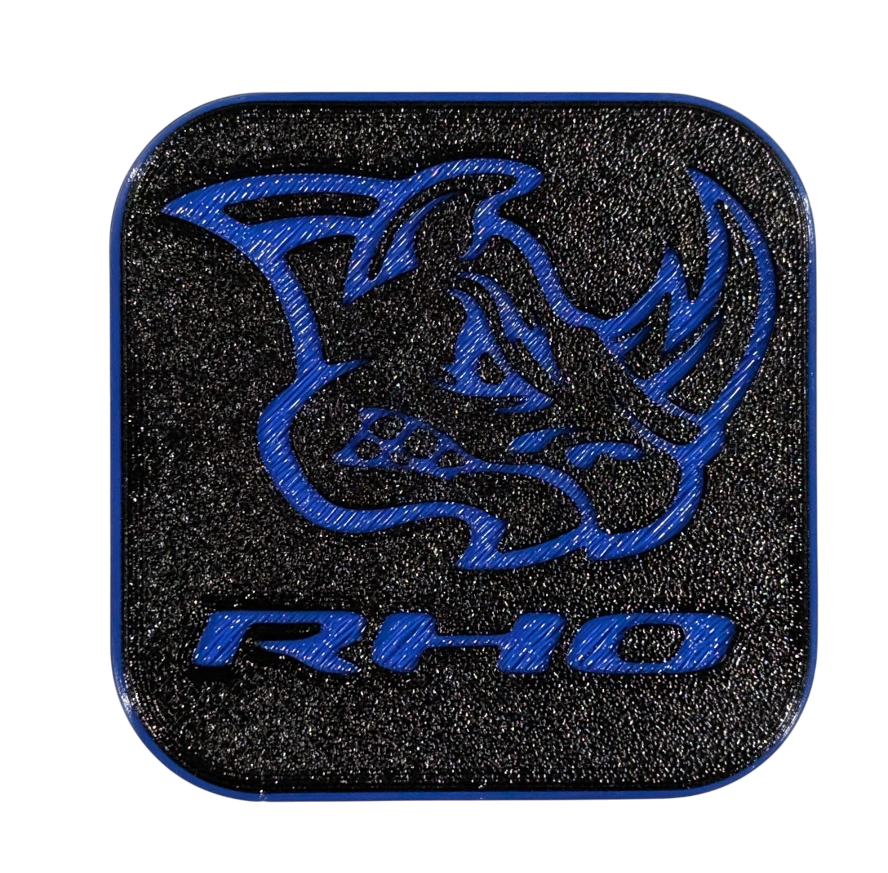RHO Hitch Cover Custom Made for Your Truck 2in Receiver - BLUE