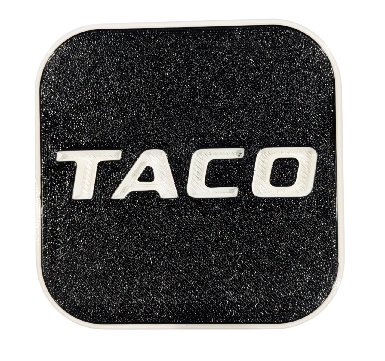 TACO Hitch Cover Custom Made for Your Truck or SUV 2in Receiver - WHITE