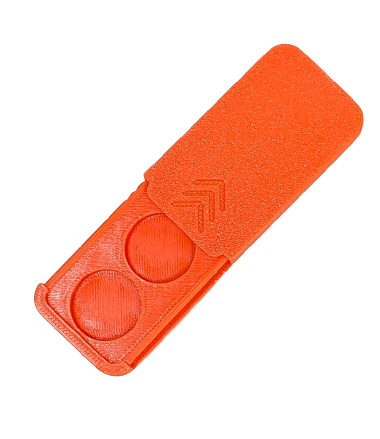 CR2032 Pocket Size Battery Case - Orange (2)