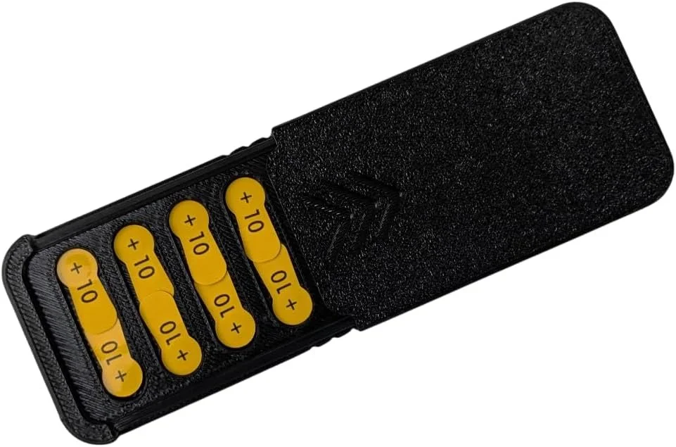 Size 10 Hearing Aid Pocket Size Battery Case - Black (8)