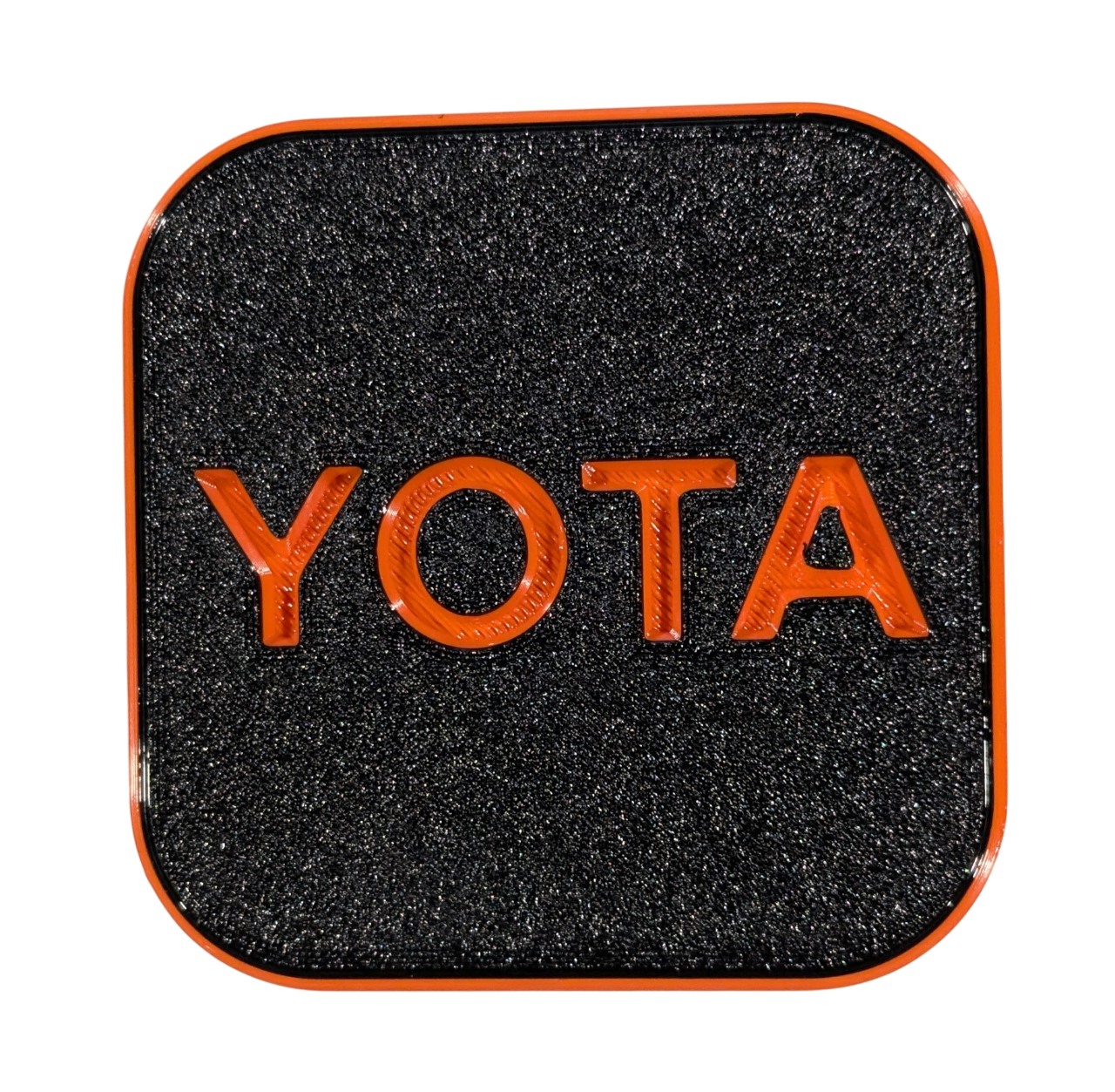 YOTA Hitch Cover Custom Made for Your Truck or SUV 2in Receiver - ORANGE