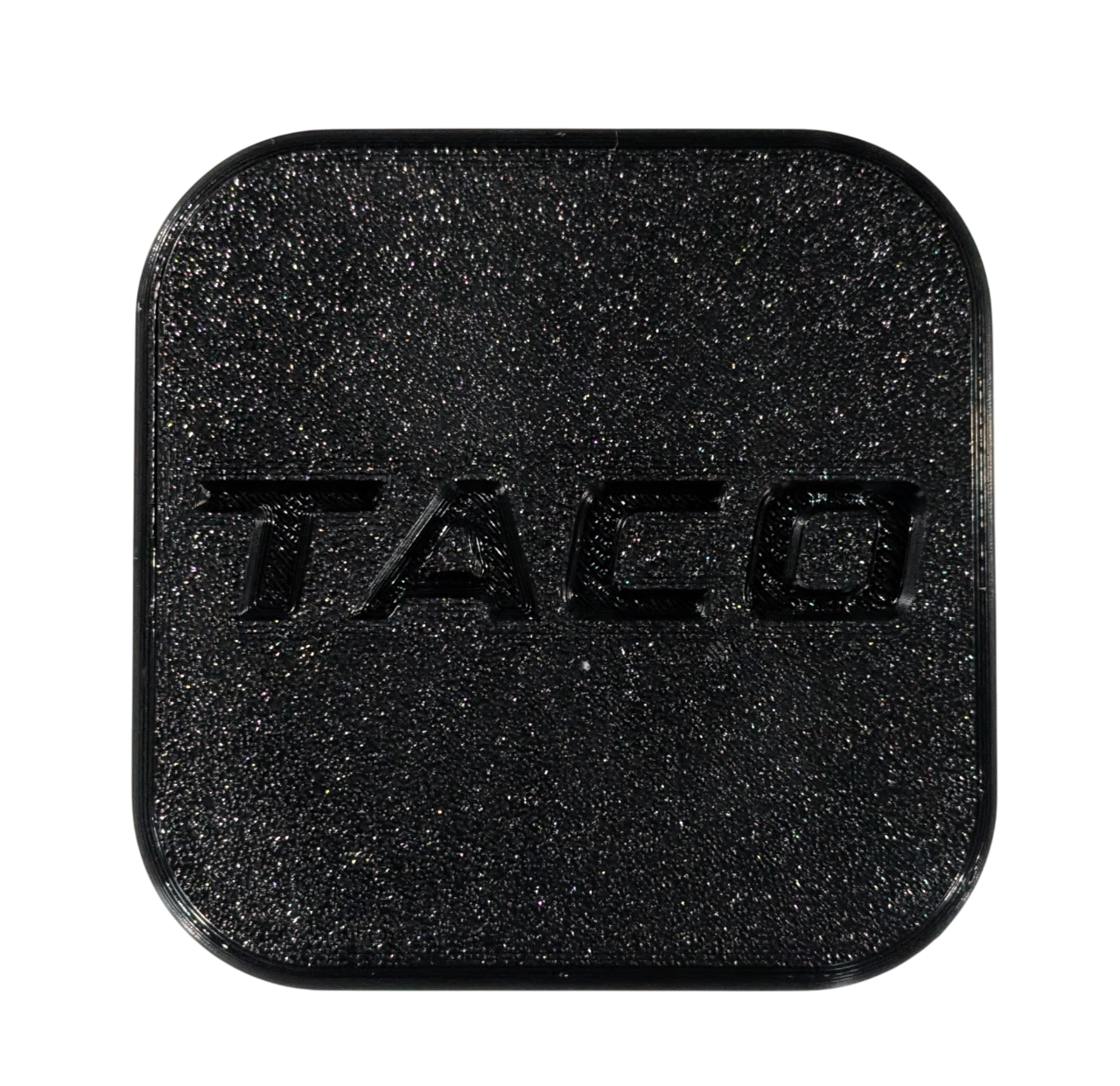 TACO Hitch Cover Custom Made for Your Truck or SUV 2in Receiver - BLACK