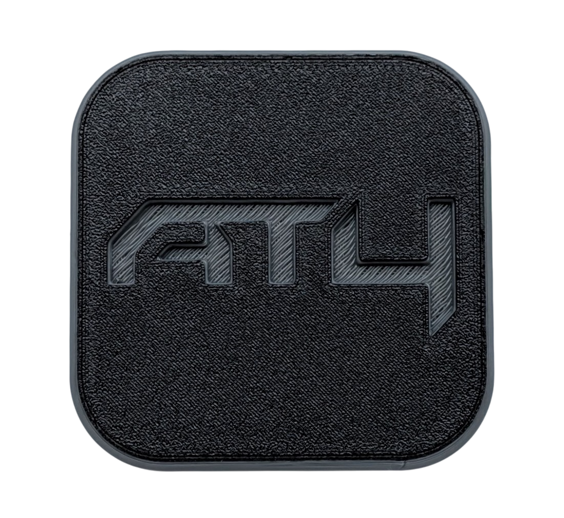 AT4 Hitch Cover Custom Made for Your Truck or SUV 2in Receiver - DARK GRAY