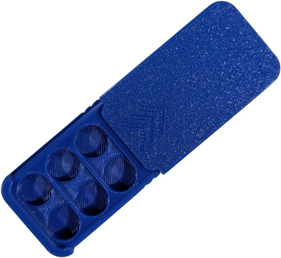 Size 675 Hearing Aid Pocket Size Battery Case - Royal Blue (6)