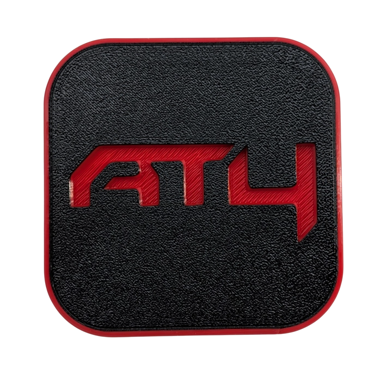 AT4 Hitch Cover Custom Made for Your Truck or SUV 2in Receiver - RED