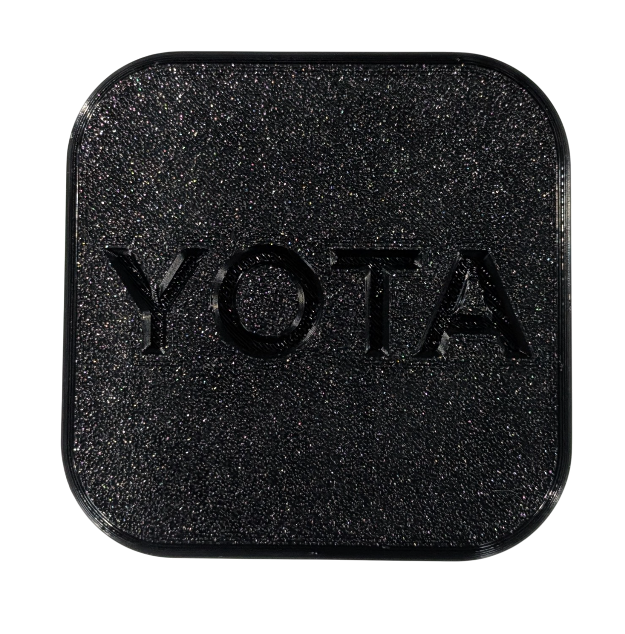 YOTA Hitch Cover Custom Made for Your Truck or SUV 2in Receiver - BLACK