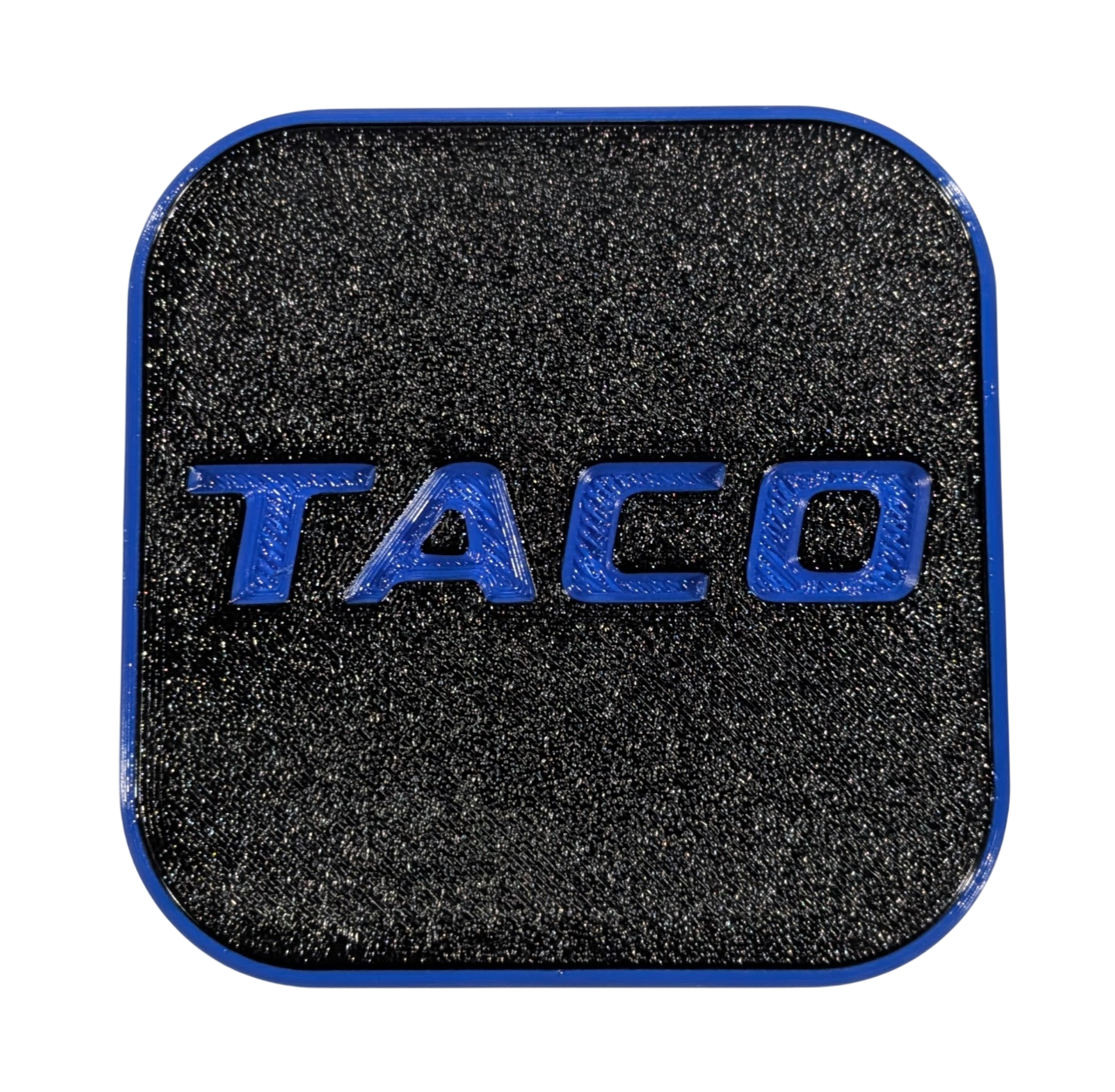 TACO Hitch Cover Custom Made for Your Truck or SUV 2in Receiver - BLUE
