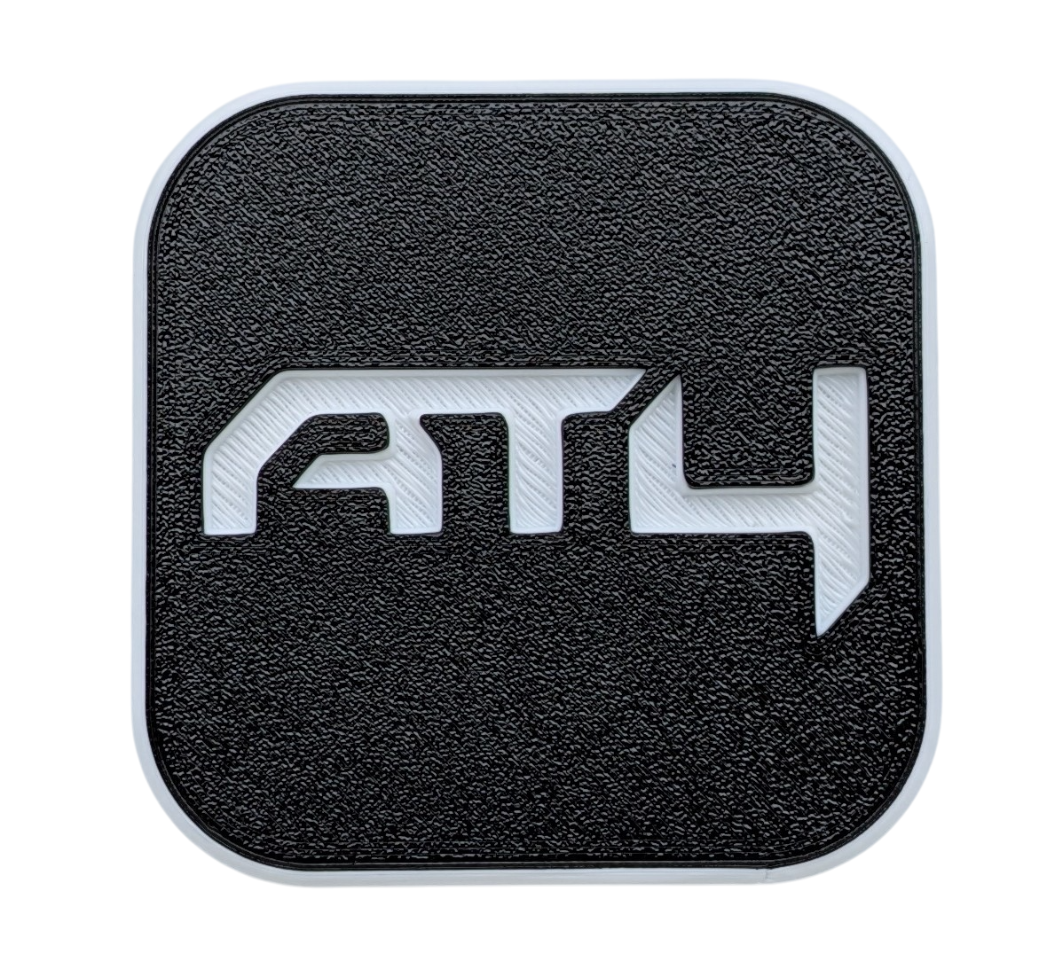 AT4 Hitch Cover Custom Made for Your Truck or SUV 2in Receiver - WHITE