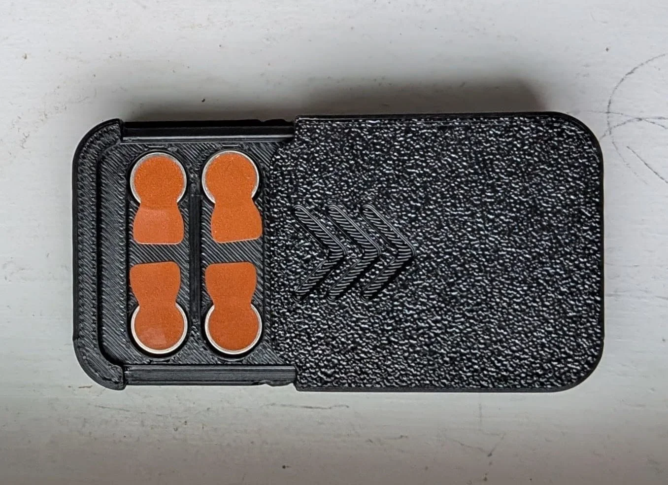 Size 312 Hearing Aid Pocket Size Battery Case - Black (4)