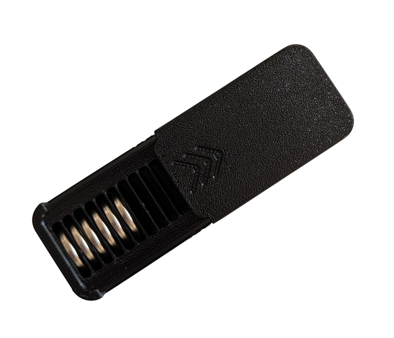 CR2032 Pocket Size Battery Case - Black (10)