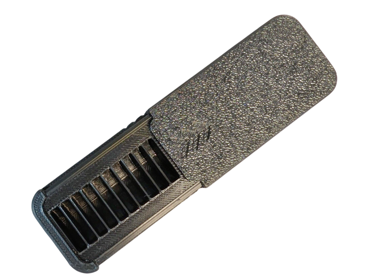 CR1632 Pocket Size Battery Case - Black (10)