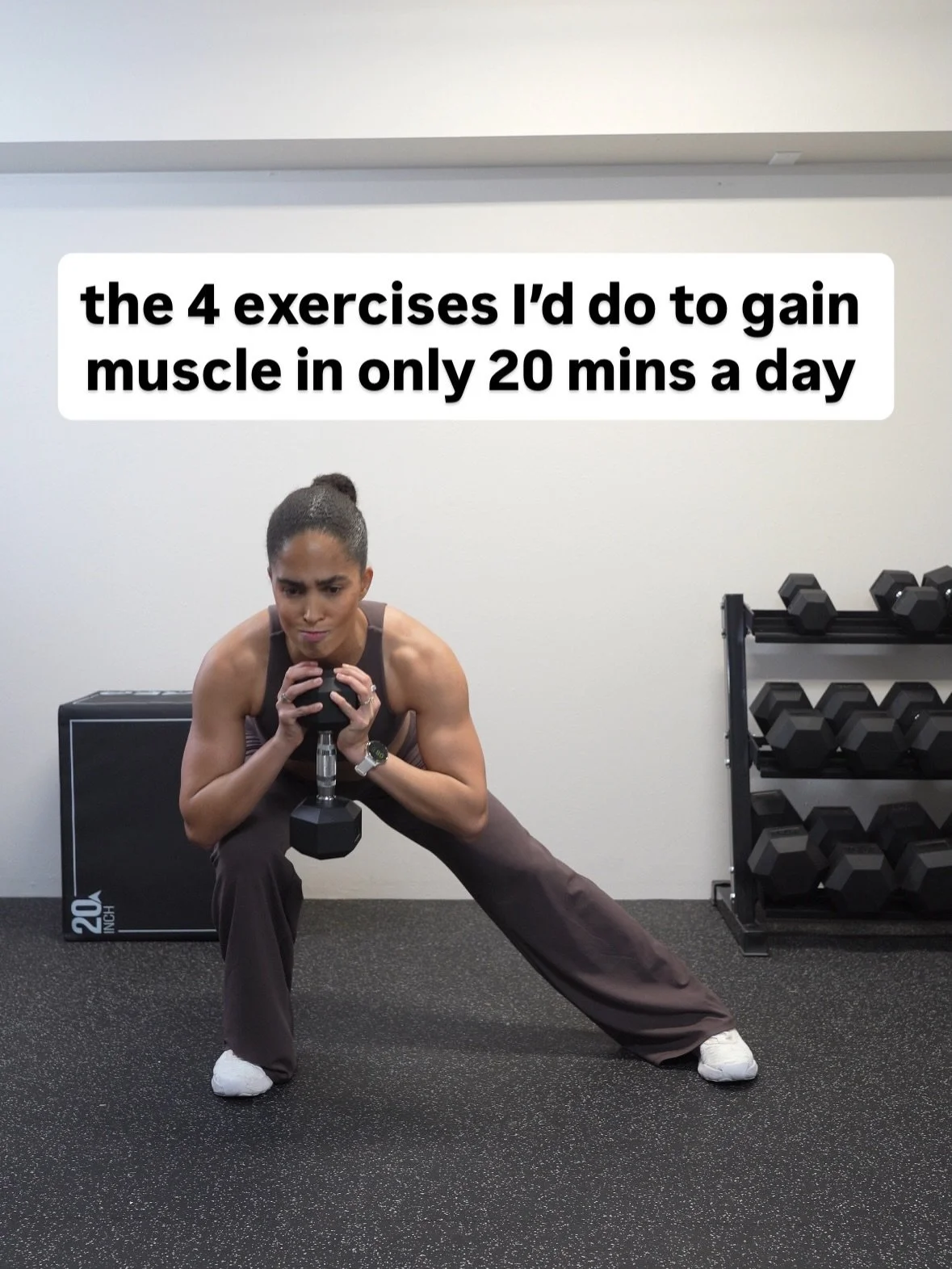 Yes you can gain muscle and endurance without spending hours in the gym ⬇️

You do not need a complicated system with 70 different exercises. You need a handful of fundamental exercises that you can progress with overtime (and a good set of dumbbells