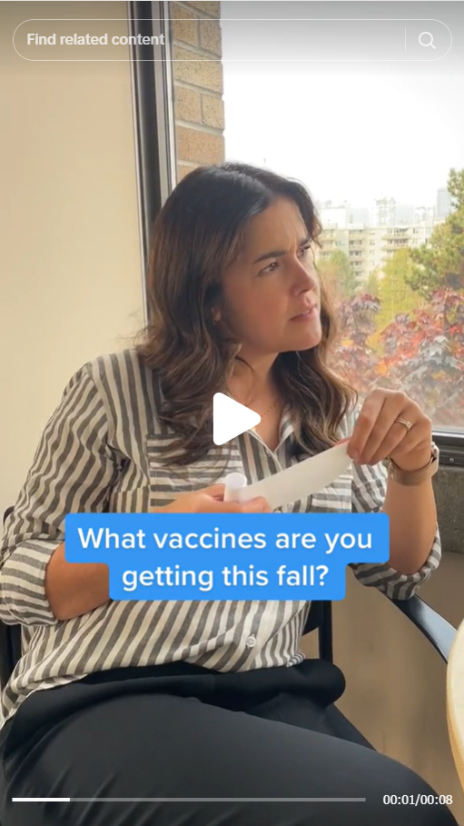 Leveraging TikTok sound bite trends for relevant public health messaging. Unfortunately for me I have to "act" in some of my content ideas. 