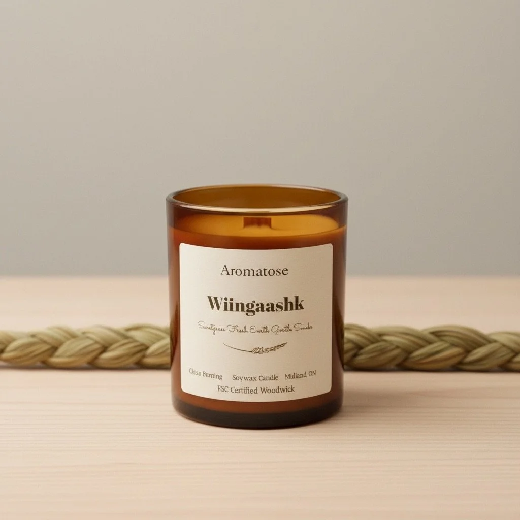 Wiingaashk Soy Wax Candle