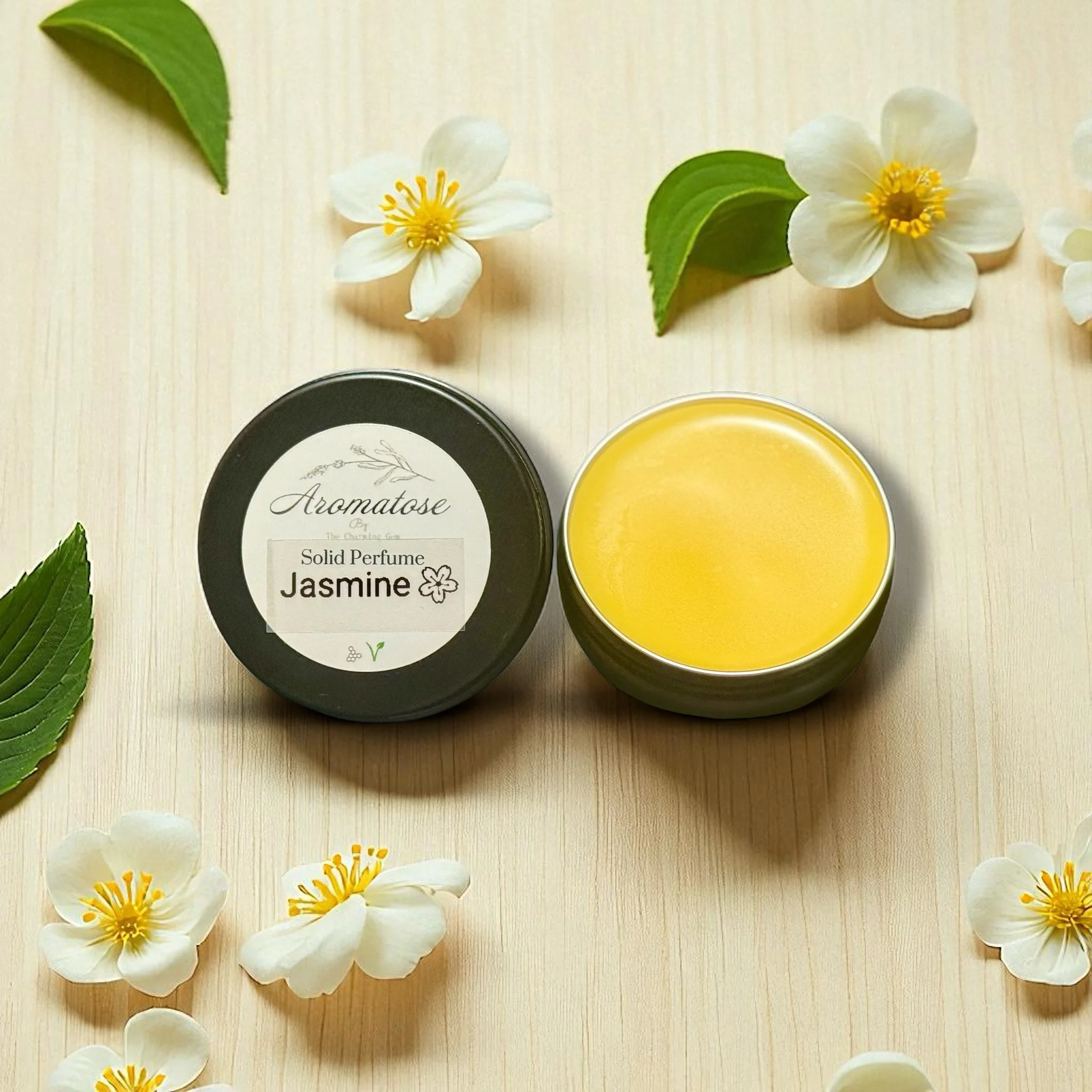 Jasmine Solid Perfume- Natural Botanical Fragrance