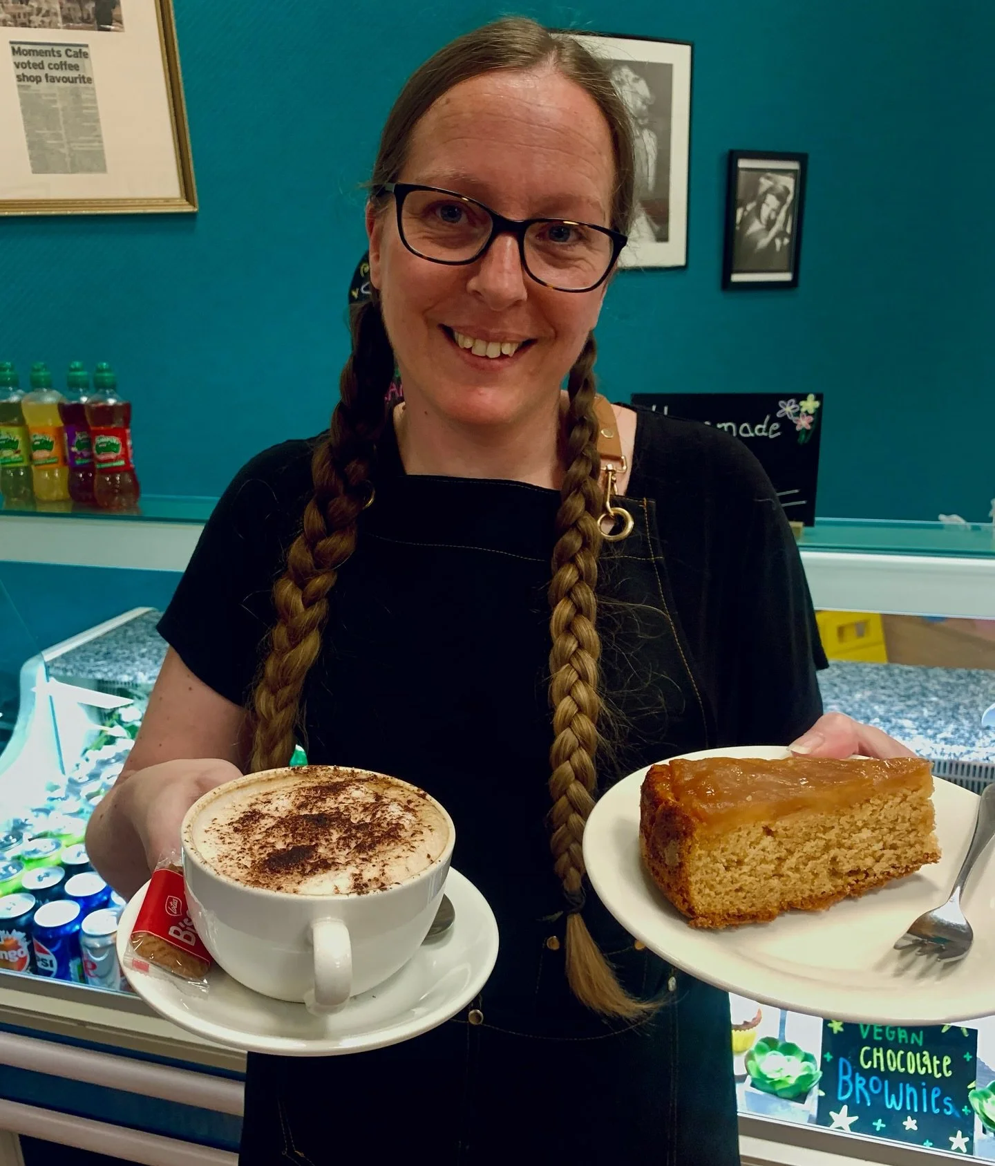 Afternoon Treat Alert! 🍰☕

Cosy up with a Hot Drink &amp; Cake for just &pound;5 at Moments Cafe.

The perfect pick-me-up, available daily from 2 PM - 4 PM🤩

Find us at 69a New George Street, PL1 1RJ📍

#CafeOffer #PlymouthFood #MomentsCafePlymouth