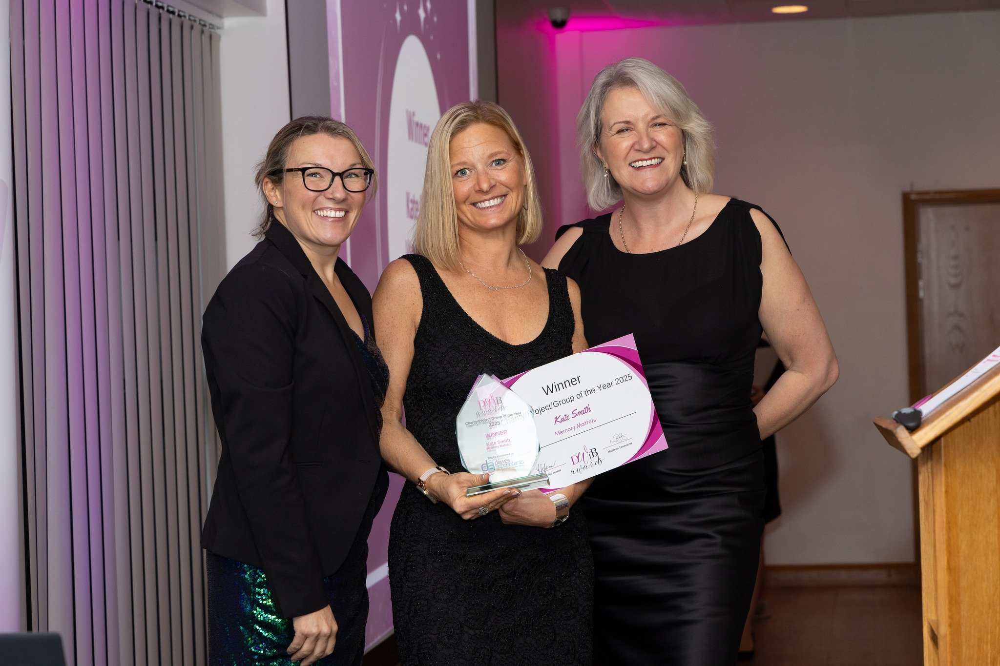 🏆 HUGE NEWS! We are the Devon Women in Business Charity of the Year for 25/26!🏆

We are absolutely thrilled and deeply honoured to announce that Memory Matters has been selected as the Devon Women in Business Charity of the Year!

This incredible a
