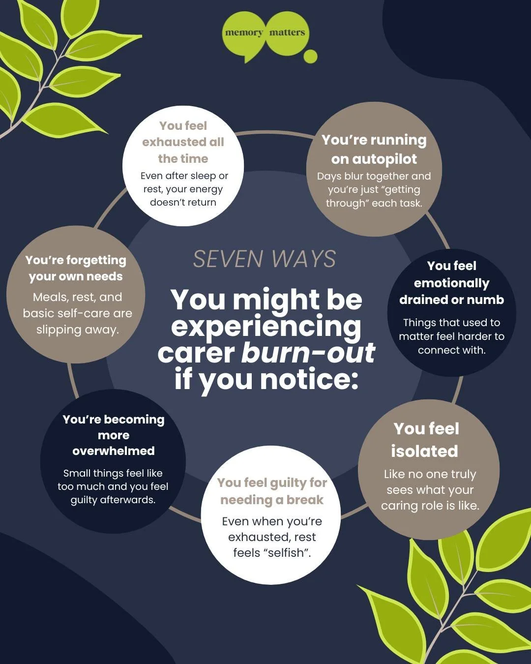You might think you&rsquo;re &ldquo;just tired&rdquo;&hellip; but it could be burnout.

If you&rsquo;re caring for someone with dementia, this hits differently.

It&rsquo;s the kind of tiredness that sleep doesn&rsquo;t fix.
The kind of overwhelm tha