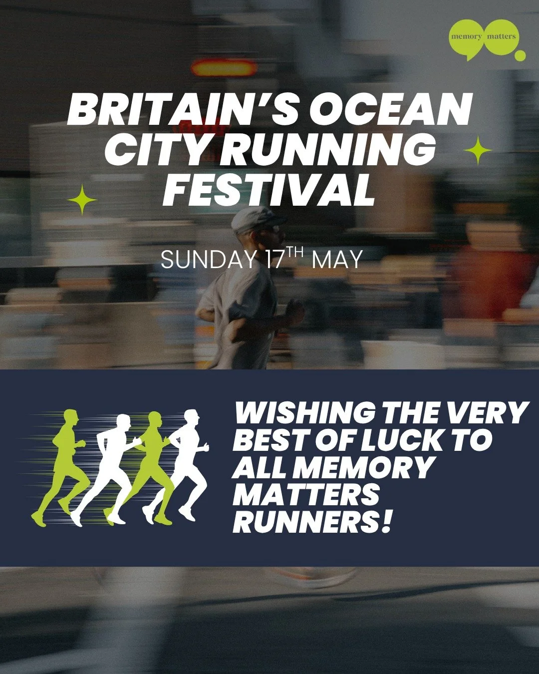 Good luck to our amazing runners this Sunday!🏃&zwj;♂✨ 

Our amazing runners are taking on the 10K and half marathon &mdash; not just for the challenge, they&rsquo;re running to support people affected by dementia and to help raise vital awareness in