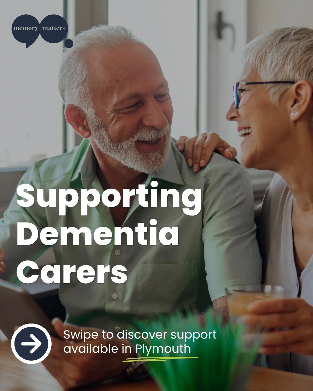 Carers Week 2026💚

Looking after a loved one living with dementia can be rewarding, but it can also be challenging. Many carers don't recognise themselves as carers, which can mean missing out on valuable support.

At Memory Matters, we're here to h