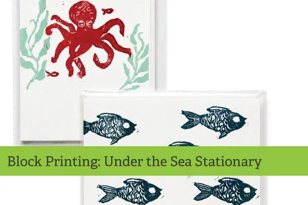 Block Printing: Under the Sea Stationary